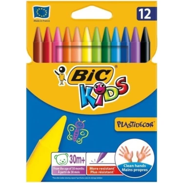 Bic Silinebilir Pastel Boya 12`li Kutu